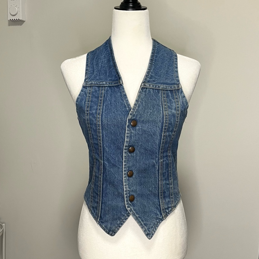 70s Blue Denim Vest GWG
